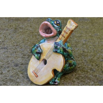 Musician frog - The Bass